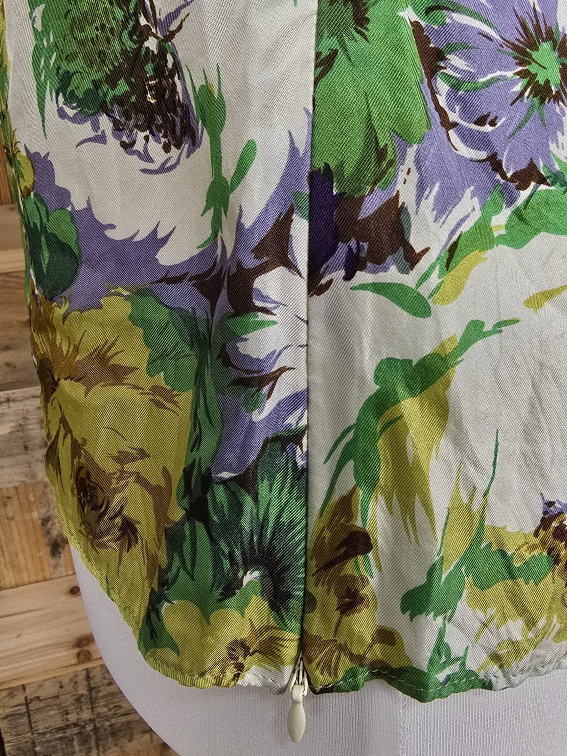 Blumarine Seidentop mit Blumenprint