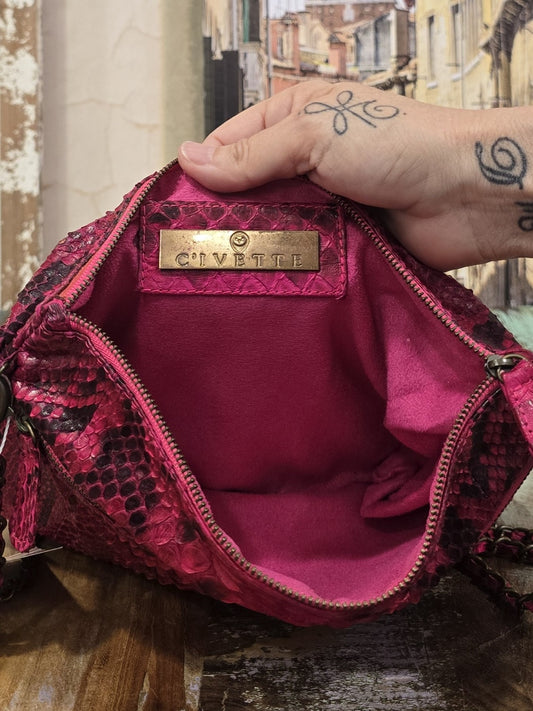 C'ivette Ledertasche in Pink