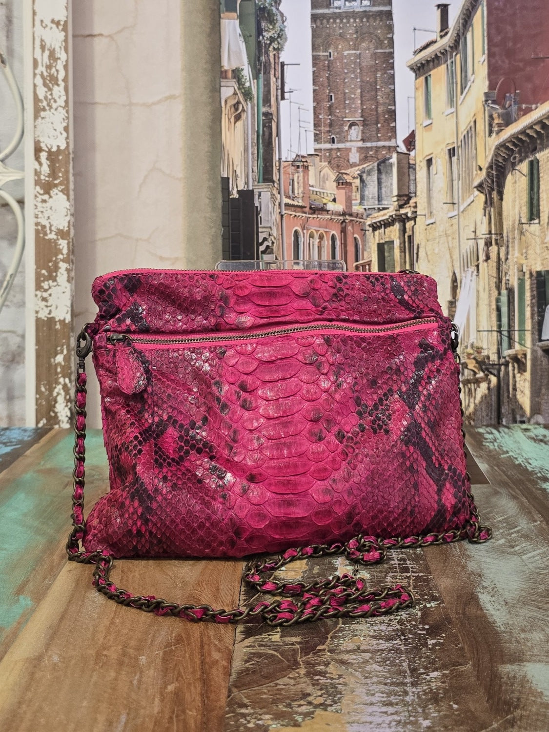 C'ivette Ledertasche in Pink