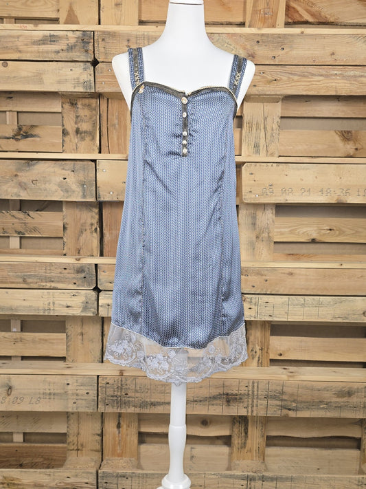 elisa cavaletti lingeriekleid blau mit besonderen details