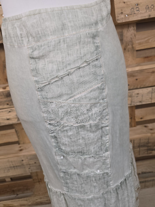Elisa Cavaletti Maxirock mit Perlendetails