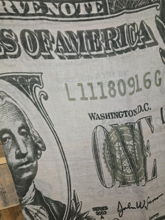 XXL Baumwolltuch Dollar-Print