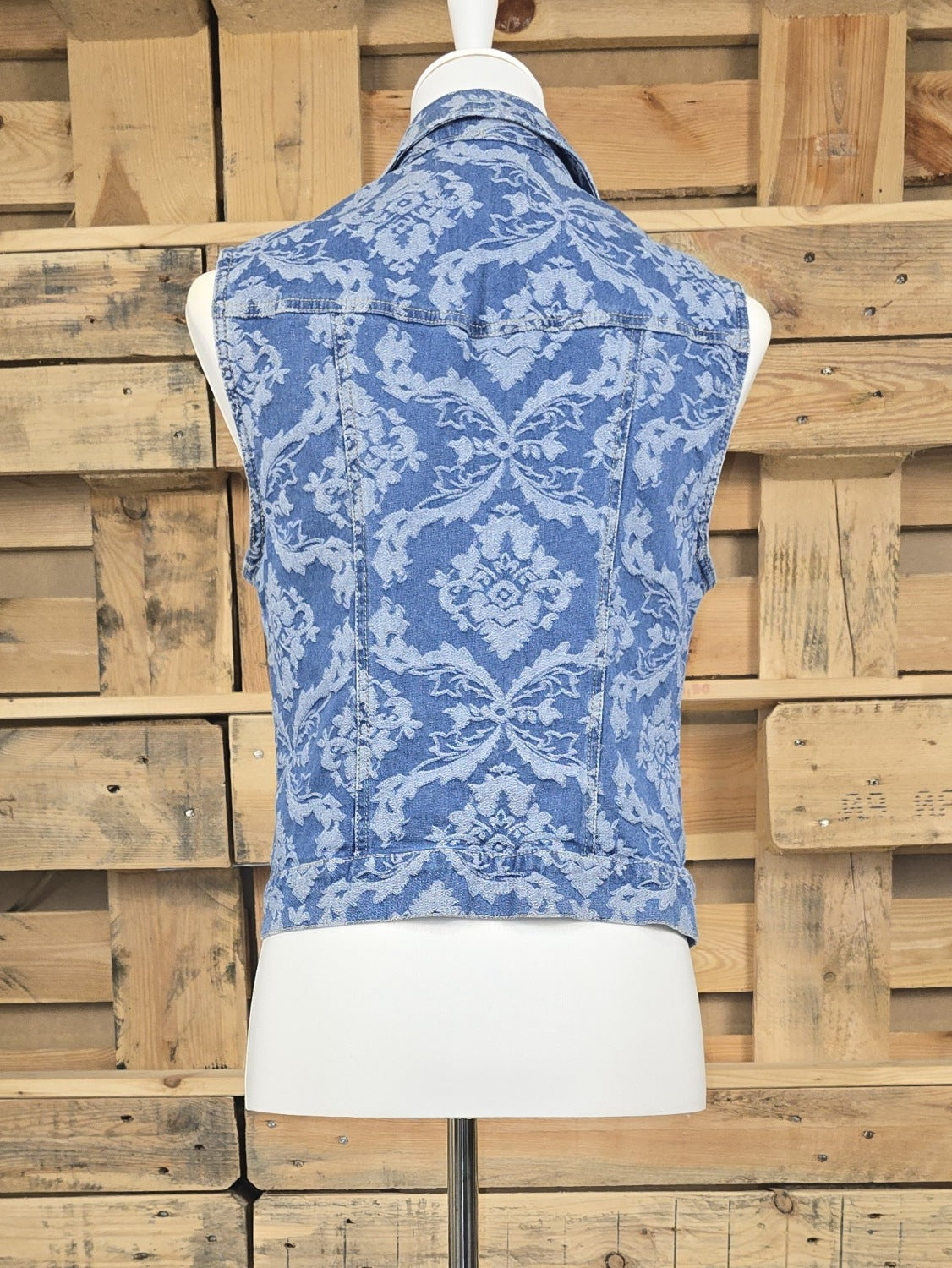 Life in Progress Jeansgilet mit Muster