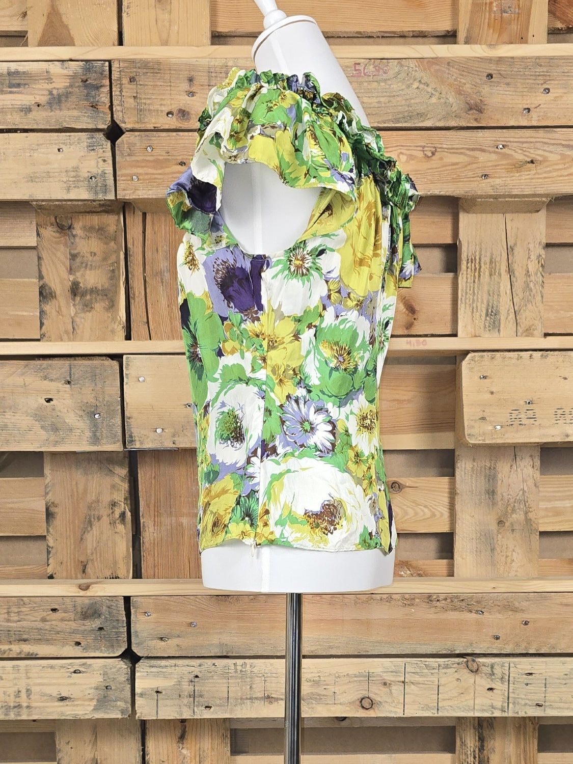 Blumarine Seidentop mit Blumenprint