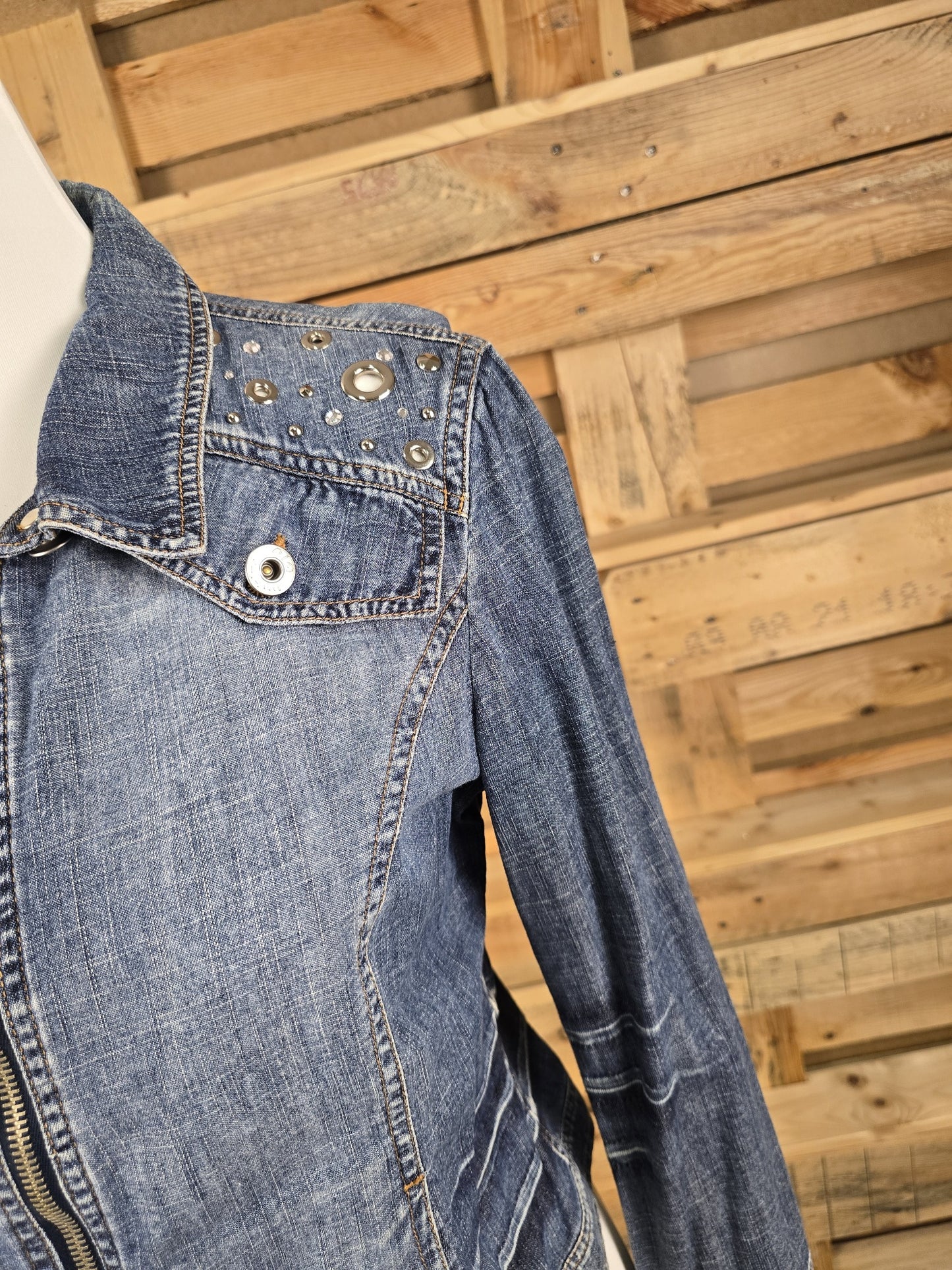 Byblos Blu Jeansjacke mit Reißverschluss