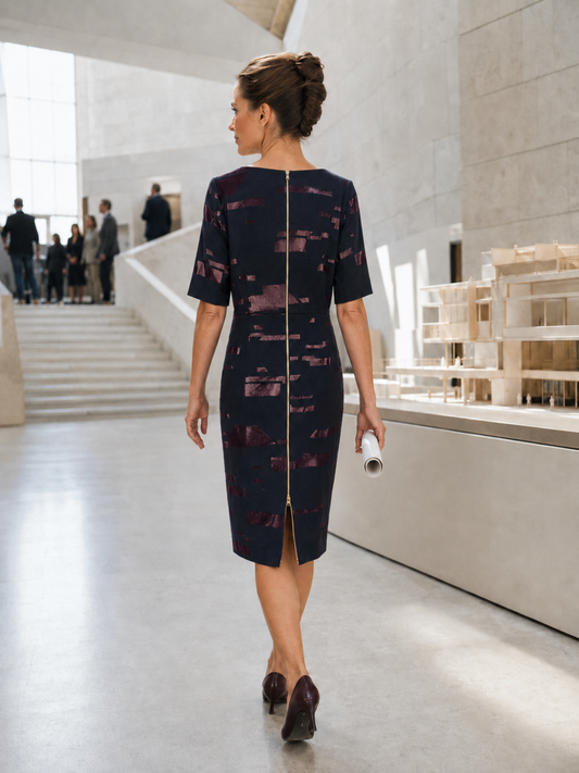 Escada Wollkleid mit Rückenreißverschluss