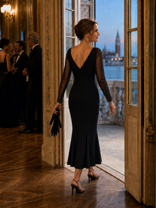 Escada Kleid mit Volant