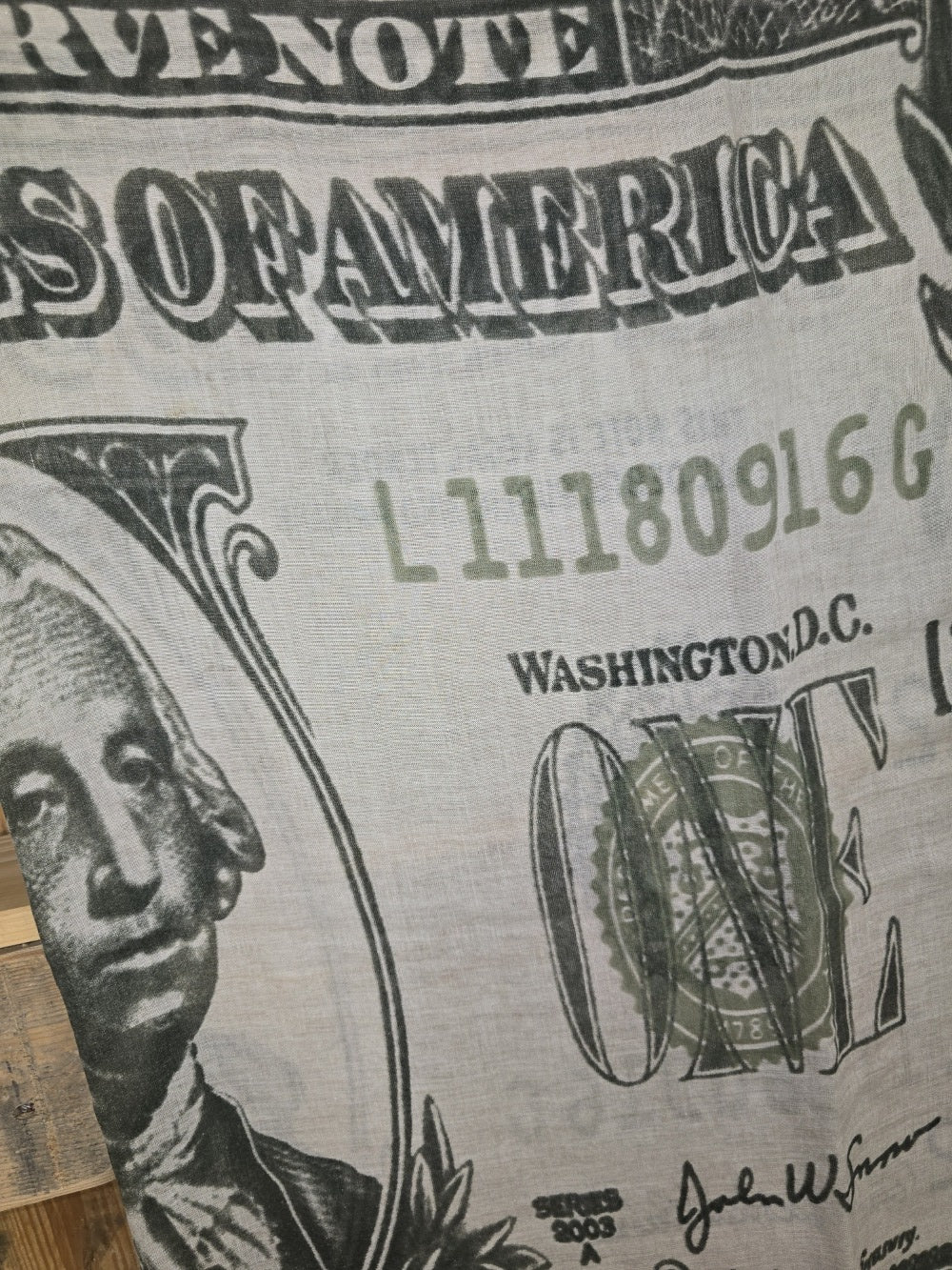 XXL Baumwolltuch Dollar-Print