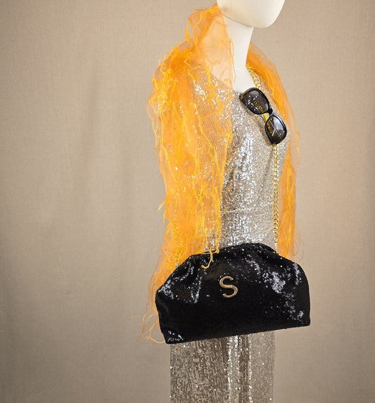 organze schal orange mit fransen als komplettoutfit