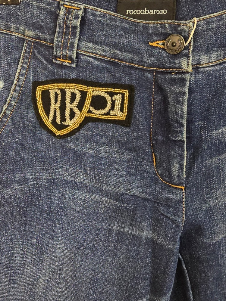 Roccobarocco Capri Jeans mit Patches