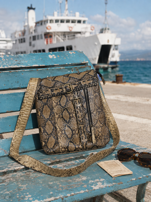 Tres Ibiza Leder-Crossbodytasche