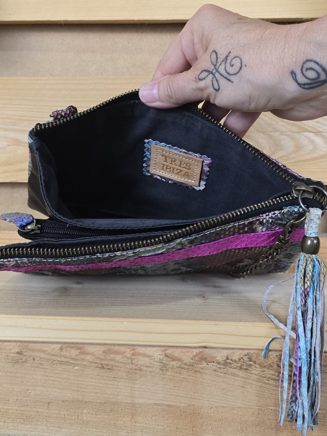 Tres Ibiza Clutch mit Kettengurt