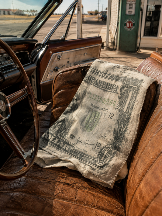 XXL Baumwolltuch Dollar-Print